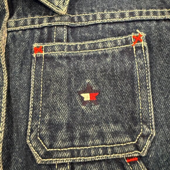 Tommy Hilfiger - Girl's Denim Jean Jacket / American Flag Star NWOT - Medium - Picture 5 of 9